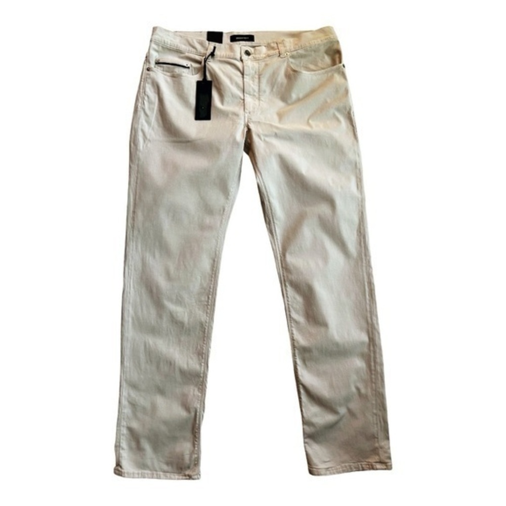 Bugatchi Men's Beige Slim Straight‎ Leg Pant Size 38x32